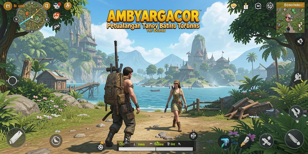 Tampilan gameplay AMBYARGACOR yang mendebarkan di dunia terbuka.
