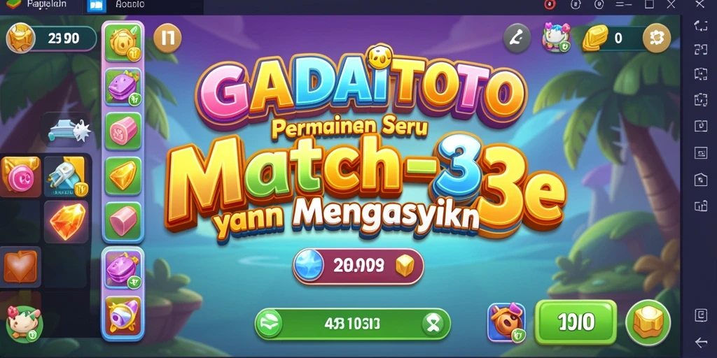 Tampilan menarik dari gameplay GADAITOTO yang seru dan berwarna.