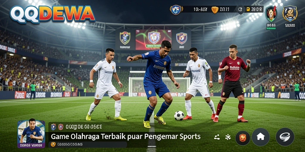 Screenshot gameplay QQDEWA menunjukkan berbagai cabang olahraga yang seru.