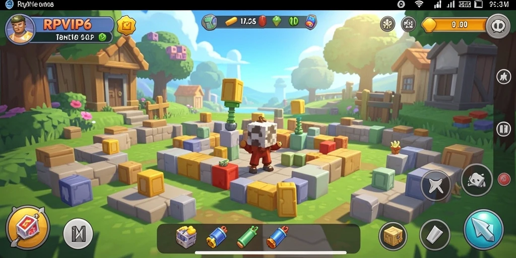 Screenshot gameplay RPVIP6 menampilkan tantangan Puzzle yang seru.