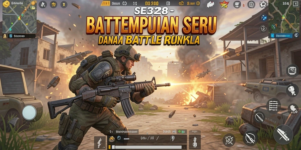 Gameplay seru SE328 menunjukkan aksi Battle Royale yang mendebarkan.