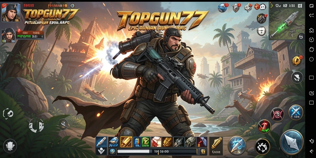 Menampilkan pertarungan epik dalam dunia fantasi TOPGUN77.